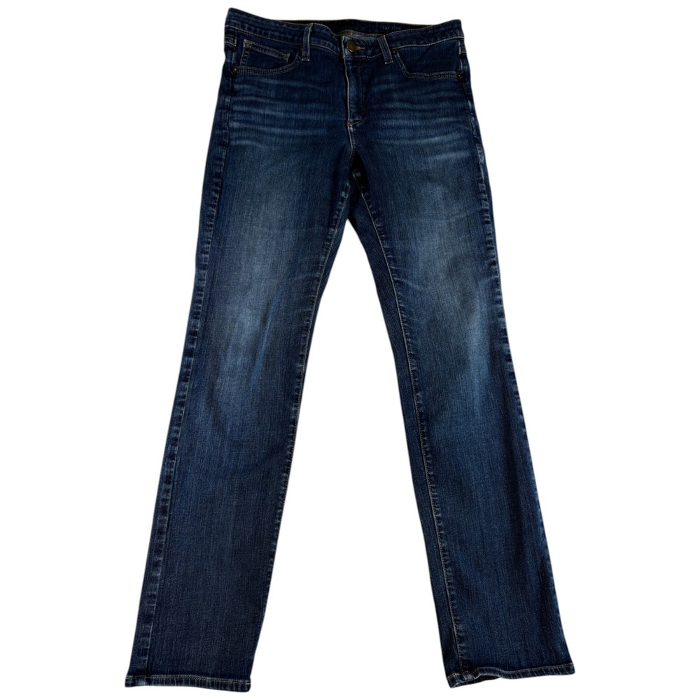 Spanx The Slim-X Straight Jeans Womens 33x31 Blue Denim‎ Stretch Everyday Wear
